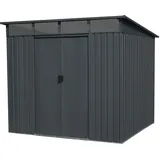 Floraworld Gartenhaus Lightline 2,39 x 1,93 m Anthrazit