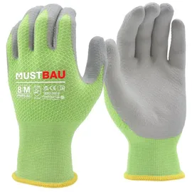 mustbau Arbeitshandschuhe 6 Pack,Gartenhandschuhe Montagehandschuhe, Wiederverwendbar, Größe:XL