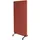 Proregal Akustik-Trennwand HxBxT 167x80x39 cm doppelwandig rollbar Stoff Braun Büro-Sichtschutz Raumteiler Pinnwand