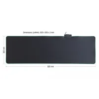 DeLock 12555 Mauspad beleuchtet USB-Anschluss Schwarz