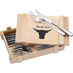 Steakmesserset WMF Edelstahlfarben, 12-teilig