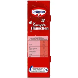 Dr. Oetker Knusper Häuschen Lebkuchen Dekorierset zum Basteln und Verzieren für die Weihnachtszeit- 1 x 403 g