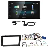 Kenwood DMX-125DAB USB Bluetooth MP3 DAB+ Einbauset für Toyota Hilux 2016-2019