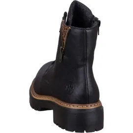 Rieker Schnürstiefeletten in schwarz/leo-nuss | Gr.: 39