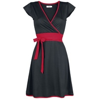 Innocent - Rockabilly Kurzes Kleid - Hana Dress - S bis XL - für Damen - Größe L - schwarz/rot - L