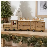 Hti-Living Adventskalender Weihnachtszug Natur