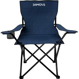 24move Campingstuhl 2er Set Blau