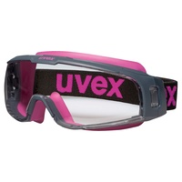 Uvex U-Sonic Supravision Excellence Schutzbrille - Transparent/Anthrazit-Pink