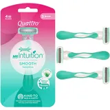 Wilkinson Sword myIntuition Smooth Sensitive Quattro womens 3er Pack