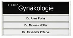 Ultradex Türschild Aluminium 18 x 9 cm 310377