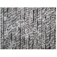 Arisol Flauschvorhang, 100x205cm, weiß/grau/braun meliert