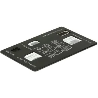 DeLock 20650 SIM Karten Adapterset 4 in 1 - Adapterkit für SIM-Karte für Handy