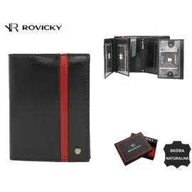 ROVICKY Geldbörse Herren rot/schwarz
