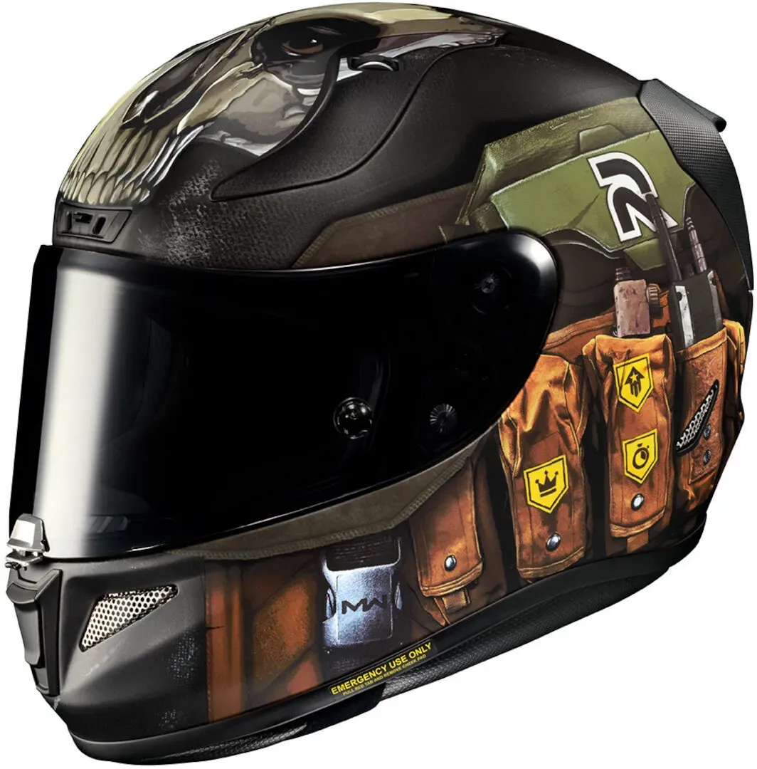 HJC RPHA 11 Ghost Call Of Duty Helm, zwart-groen, L Voorman