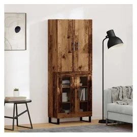 vidaXL Highboard 2-Tlg Altholz Engineered Wood und Glas 3403198