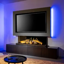 Kalfire E-55 mit Media Wall - mit LED-Beleuchtung