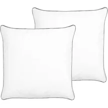 Beliani Kissen 2er Set 80 x 80 cm Weiß