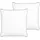 Beliani Kissen 2er Set 80 x 80 cm Weiß