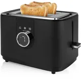 Princess 142360 Toaster Moments –2 Schlitze, Toaster, Schwarz