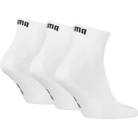 Puma UNISEX Quarter PLAIN 3P WHITE 39-42