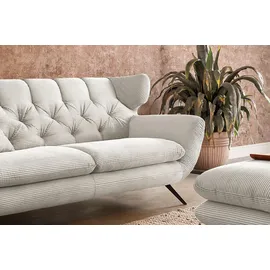 KAWOLA 2,5-Sitzer Charme Cord cremeweiß