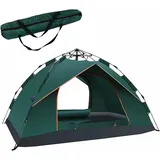 Youyijia Faltzelt Camping Zelt 2-3 Mann Pop Up Zelte 4 Jahreszeiten Wasserdicht grün