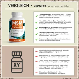 ProFuel MSM + natürliches Vitamin C Tabletten 365 St.
