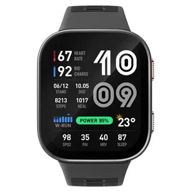 Amazfit Bip Max BT 2,07 Zoll AMOLEDgehäuse grau Sportarmband schwarz Talla Única