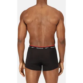 Reebok Trunk REEBOK "REDGRAVE", Herren, Gr. S (4), schwarz, Obermaterial: 92% Polyester, 8% Elasthan, bedruckt, unifarben, eng, Unterhosen, basic, bequem, atmungsaktiv, mit Logo, breiter Bund