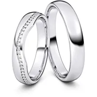 Trauringe Kirchhain 333er Weiflgold - 8072