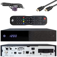 AB Pulse 4K UHD Combo Receiver (1x DVB-S2X Sat, 1x DVB-C/T2 Kabel, Linux E2, PVR, H.265, HDR10, USB 2.0, HDMI, CI, CA-Kartenleser, MicroSD-Slot, LAN, schwarz, 4TB)