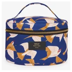 Wouf Accessories XL Beauty Bag Recycled Collection Blue Birds