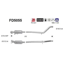 AS Ruß-/Partikelfilter, Abgasanlage  für MERCEDES-BENZ 2464901720 FD5055