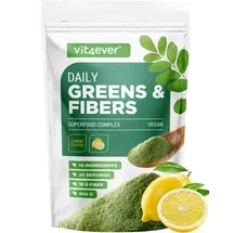 Vit4ever Daily Greens & Fibers Zitrone Pulver 600 g