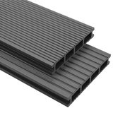 vidaXL WPC Terrassendielen mit Zubehör 10 m2 2,2 m grau