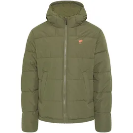 Polo Sylt Jacke dunkelgrün / hellorange XL