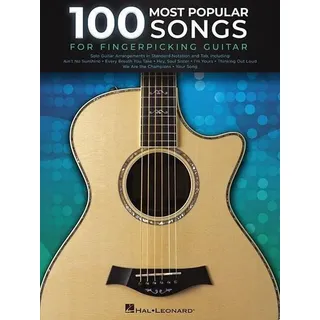 HAL LEONARD 100 Most Popular Songs for Fingerpicking Guitar: Solo Guitar Arrangements in Standard Notation and Tab
