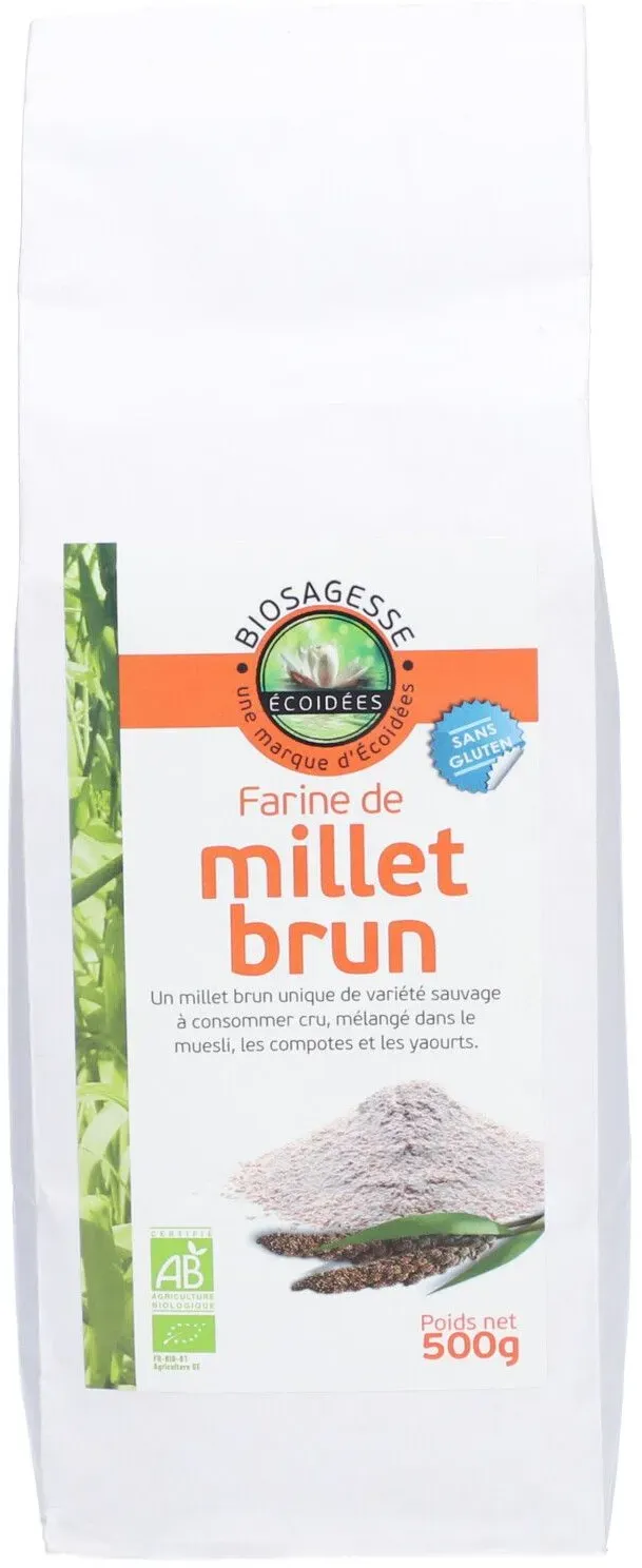 ECOIDEES FARINE MILLET BR SACH500G 500 g Poudre