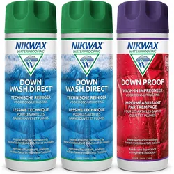 Imprägnierungsmittel Set - Nikwax 2x Down Wash 300ML & 1x Down Proof 300ML 300ML