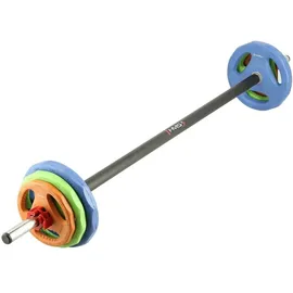 OEM Langhantel Pump-Training Fitness 20 kg schwarz/blau/grün
