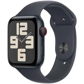 Apple Watch SE 2024 GPS + Cellular 44 mm Aluminiumgehäuse Mitternacht, Sportarmband Mitternacht S/M