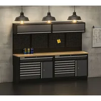 feistos Lochwand Metall Anthrazit