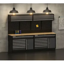 feistos Lochwand Metall Anthrazit