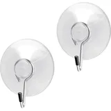 Metaltex Saughaken transparent 2er