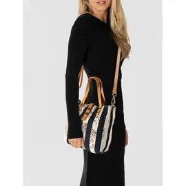 Campomaggi Genziana Shopper Canvas Beige/Blau