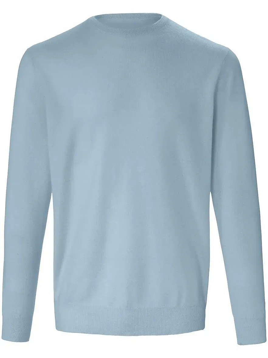 Pullover aus 100% Premium-Kaschmir Peter Hahn blau, 52