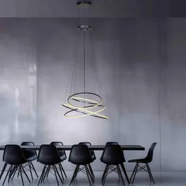 Paul Neuhaus PURE E-Flying Rings 1-flg. 60 cm rund grau