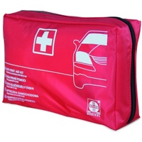 GRAMM medical KFZ-Verbandtasche  418.035.16408 , Farbe: rot, Inhalt nach DIN 13 164:2014