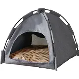 Facynde Tragbares Katzen-Tipi-Zelt | Outdoor-Hundehütte Tragbare Hundehütten - 42 * 42 * 38C Welpen Tipi Katze Bett Waschbar Hund Tipi Zelt Für Katze, Hund