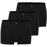 Bugatti Herren Shorts, Vorteilspack - FLEXCITY, Boxer Briefs, Pants, Stretch Cotton Schwarz L